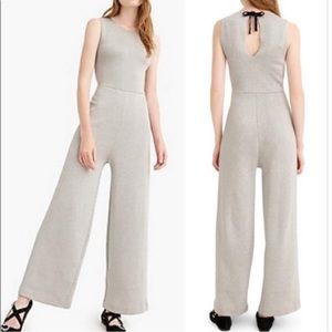 J. Crew Madison Silver Lurex Jumper Jumpsuit M Metallic